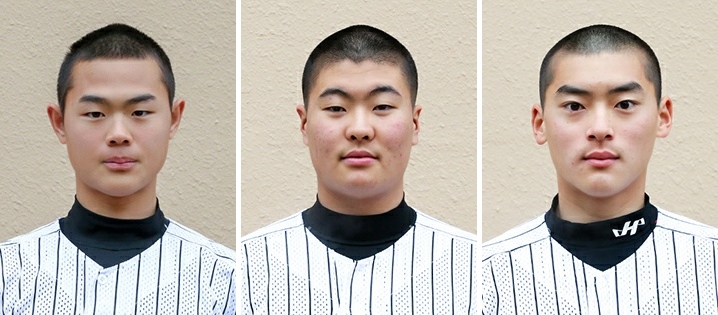(왼쪽부터) 이영빈, 고명준, 조병현 선수